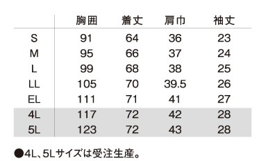 サイズ表